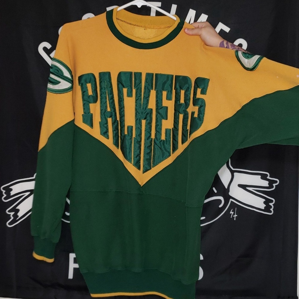 Large crewneck green bay packers
